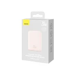 Магнітний портативний павербанк з бездротовою зарядкою Baseus Magnetic 20 W 6000 mAh для iPhone рожевий - мініатюра 9