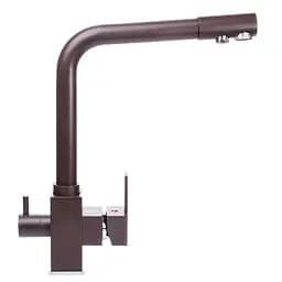 Змішувач для кухні під осмос Globus Lux Lazer GLLR-0100-6-MARONE (19251)