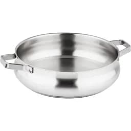 Низкая кастрюля для запекания Barazzoni Tummy 26 см 3.75 л серебристая (1004026)