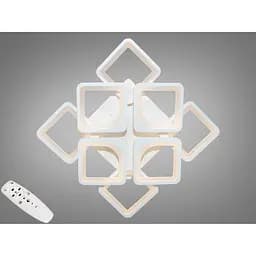 Стельова LED люстра Romin смарт світильник з пультом dimmer 115W білий