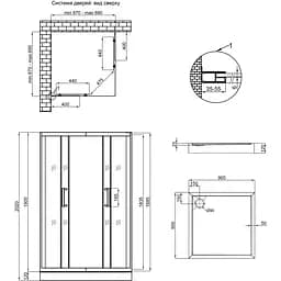 Душова кабіна Qtap Taurus CRM1099SC6 Clear 2020x900x900 мм з піддоном Tern 309912C 90x90x12 см та сифоном - мініатюра 8