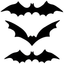 Набір Yes! Fun Halloween Кажани 3D, 16 шт. чорний(973630)