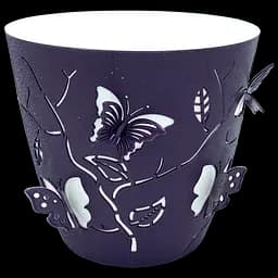 Горшок для цветов Alyaplastik 3D, 1.4 л, темно-фиолетовый (ALY102d.purple)