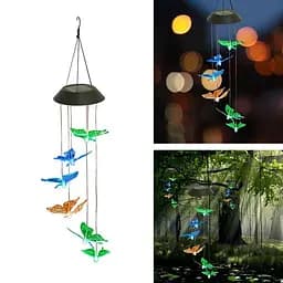 Світильник нічник Butterfly Led Solar на сонячній батареї 16 режимів colors Butterfly Led Сонячний нічник 16 - мініатюра 2