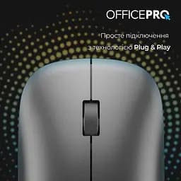 Миша OfficePro Silent Click Wireless Gray (M225G) - мініатюра 6
