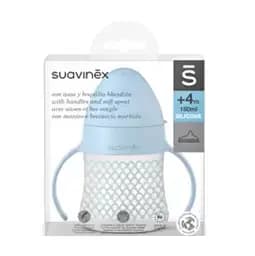 Чашка з силіконовим носиком Suavinex Memories Історії малюків, +4 міс., 150 мл, блакитна (300825/4)
