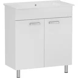 Тумба підвісна RJ Kink-L з умивальником RJ Jenor Білий