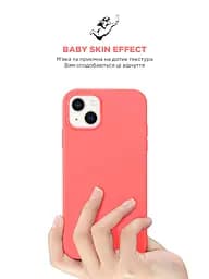 Силиконовый чехол для Apple iPhone 15 Plus, ICON2 Case, розовый, противоударный, панель, защита всего корпуса, матовая поверхность Soft Touch, выступает над дисплеем, совместим с защитными стеклами и пленками, с микрофиброй, ArmorStandart (ARM70519) - мініатюра 8
