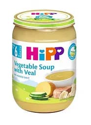 Органический овощной суп с нежной телятиной HiPP, 190 г