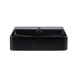 Умивальник Qtap Nando LT 500x420x130 Black matt QT12116146AMB, Чорний матовий - мініатюра 2