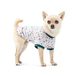 Футболка Pet Fashion Flora для собак бавовна білий трикотаж з квітковим принтом S - мініатюра 3
