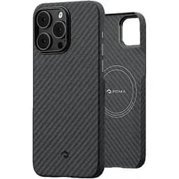 Чехол-накладка Pitaka MagEZ Case 3 Twill 1500D Black/Grey для iPhone 14 Pro (KI1401P)