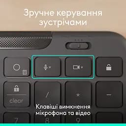 Клавіатура Signature Slim K620 Wired Keyboard for Business - GRAPHITE (920-013333) Logitech teh0022929 - мініатюра 3