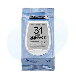 Разглаживающие маски-пады для лица с ретинолом 100 шт VT Cosmetics Smooth Skin Pack