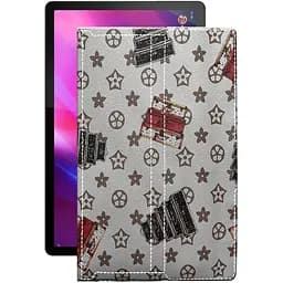 Чохол StatusCASE з екошкіри для планшету Lenovo Tab P11 Plus Луі-Вітон-білий