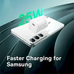 Зарядний пристрій блок адаптер Baseus GaN5 mini Fast Charger 25 W P10110909213-00 білий - мініатюра 5
