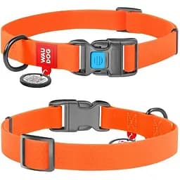 Нашийник для собак Waudog Waterproof водостійкий з QR-паспортом, пластикова пряжка-фастекс, XL, Ш 25 мм, Дов 35-58 см (4823089323862)