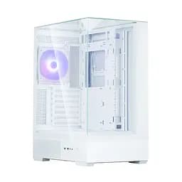 Zalman PC case P40 Prism без БП, 2xUSB3.0, 1xUSBType-C, 1x120мм ARGB, VGA 420мм, LCS ready, TG 3x Panels, ATX, белый