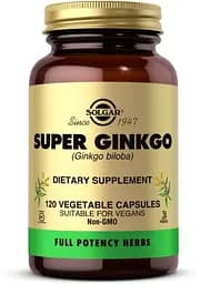 Натуральна добавка Solgar Full Potency Herbs Super Ginkgo, 120 вегакапсул