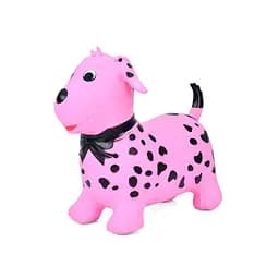 Дитяча іграшка-стрибун "Цуценя" Bambi MS 4160(Pink) гума, до 20 кг