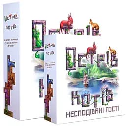 Настільна гра Geekach Games Острів котів з доповненням Несподівані гості (укр.) (GKCH001+1.2)