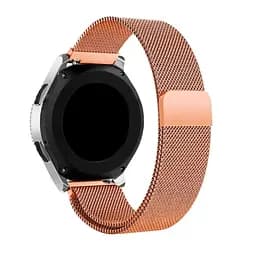 Металевий ремінець Watchbands Milanese Loop Samsung Galaxy Watch 46mm - рожево-золотий ширина кріплення 22мм розмір L (WB2177048) - мініатюра 2