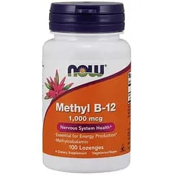 Витамин Methyl B-12 Now Nervous System Health 1000 мкг 100 таблеток