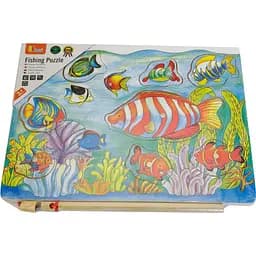 Дерев'яна рамка-вкладиш Viga Toys Рибалка елементів (58423) - мініатюра 2