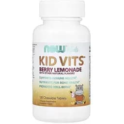 Минерально-витаминный комплекс NOW Kids Kid Vits, 120 жевательных таблеток для детей - Ягодный лимонад