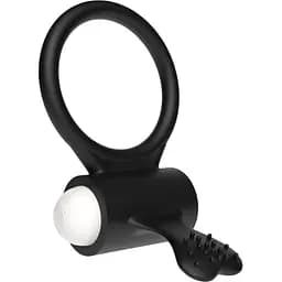 Виброкольцо Lovetoy Power Clit Cockring Heart черный