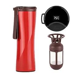 Термокружка Xiaomi Kiss Kiss Fish MOKA Smart Coffee Tumbler 430 мл Red