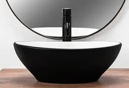 Умивальник Rea Sofia накладний black calala matt REA-U6203, Чорний матовий - мініатюра 3