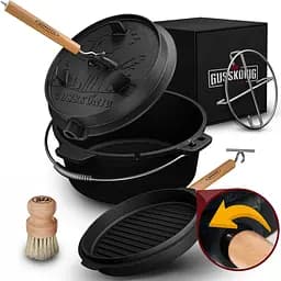 Набір для запікання Gusskoenig казан з кришкою та пательня підйомник 2 в 1, 12 л (170066)