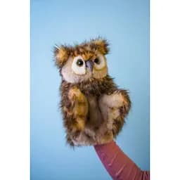 М'яка іграшка на руку Hansa Сова серія Puppet 34 см (7159) - мініатюра 4