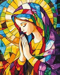 Картина за номерами на підрамнику Brushme Молитва світла