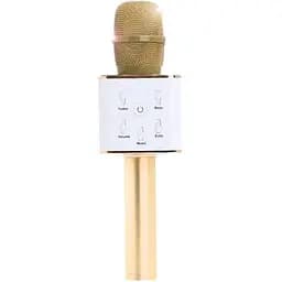 Портативний караоке мікрофон з підтримкою Bluetooth Q7 к7 2 динаміка бездротове dm karaoke ws 858