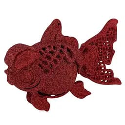 Ялинкова іграшка MIS LT Рибка 12х4х8 см червоний