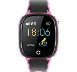 Подарунковий дитячий смарт-годинник Lemfo HW11 Aqua Plus з камерою і GPS-відстеженням Рожевий - мініатюра 3