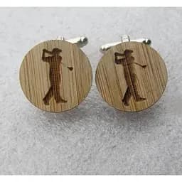 Дерев'яні запонки Гольф Handmade acs0005952
