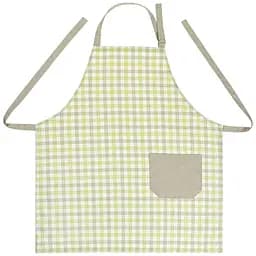 Фартух кухонний Home Line Клітинка 70x80 см оливковий (179977)