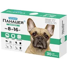 Таблетки для тварин Superium Панацея протипаразитарна для собак вагою 8-16 кг (9147)