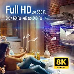 Кабель HDMI Colorway CB-HD088BK UHD v2.1 8K 48Gbit HDR Ethernet ARC 2 м - мініатюра 6