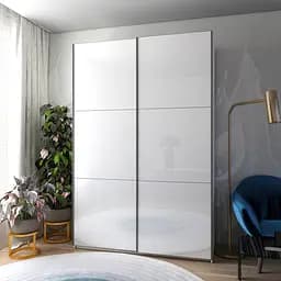 Шкаф купе Doros G-Caiser 2 Стекла/3 части 180х60х240 Белый (42005017)