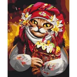 Картина по номерам Brushme Пасха киса ©Марианна Пащук 40x50 см