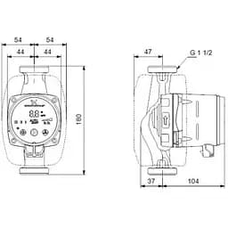 Циркуляційний насос Grundfos Alpha2 25-40 N 180 (99411365) - мініатюра 9