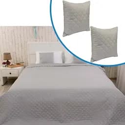 Набор покрывало и 2 подушки Grey (К_993.52У_Grey)