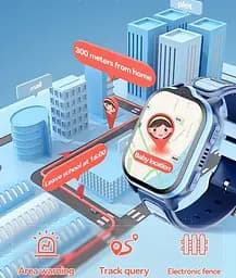 Дитячий смарт годинник Lemfo D26 з GPS трекером, 4G дзвінками, Wi-Fi, AI голосовим помічником та HD відеозв’язком, baby smart watch До 5 днів роботи Синій - мініатюра 11