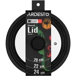 Кришка універсальна Ardesto Black Mars Smart для сковорідки 20/22/24 см (AR2024UL)