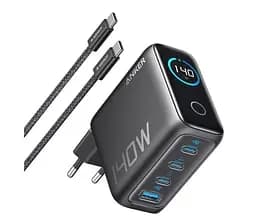 Зарядное устройство Anker Laptop GaN 140W 4 порта (B2697GZ1) черный