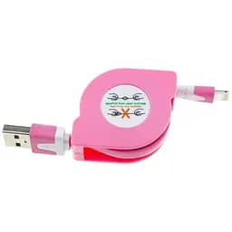 Кабель Toto TKX-67 Flat USB cable Lightning 1m Pink